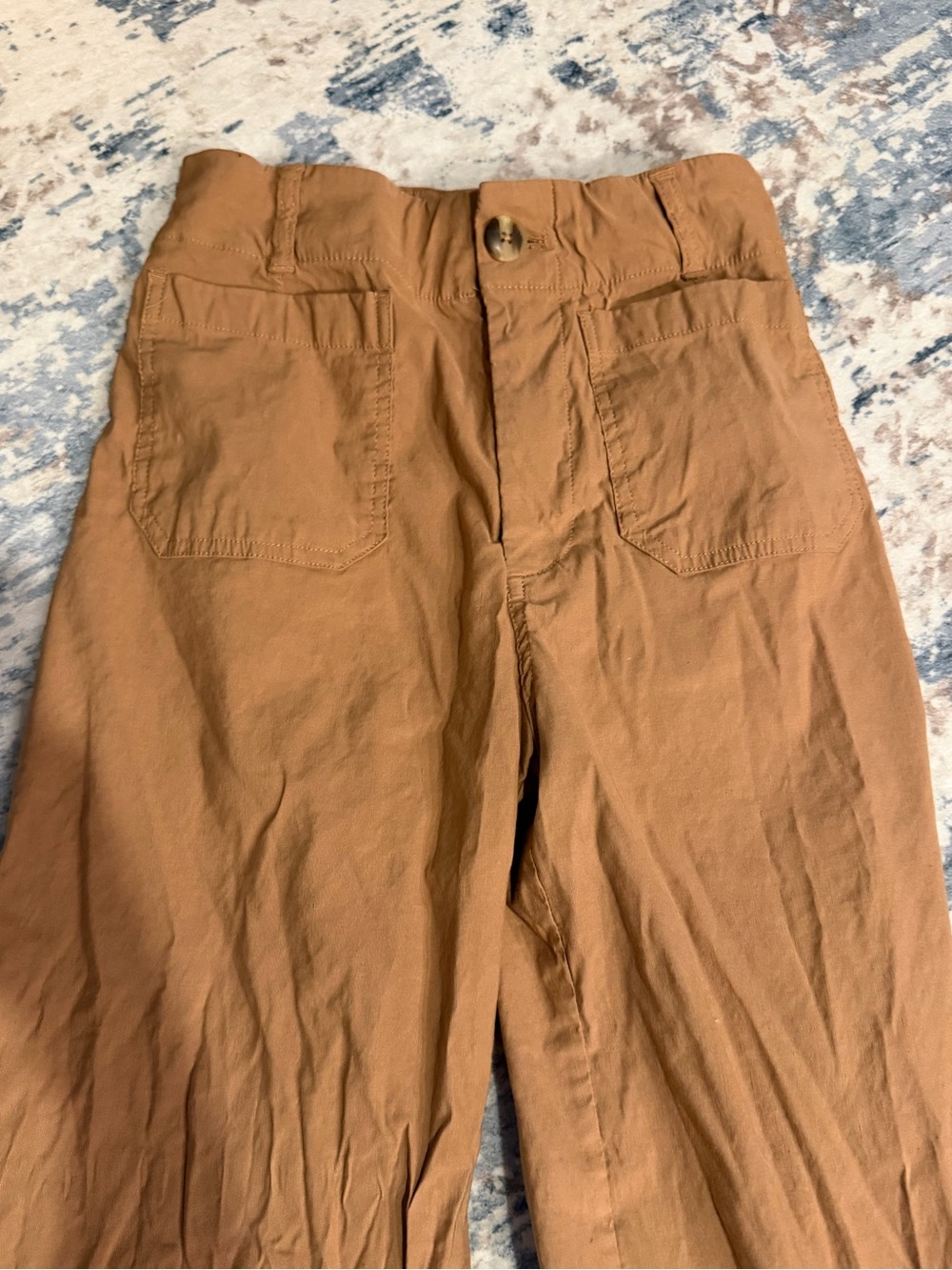 Maeve Anthropologie The Colette Wide Leg Pants Brown Size 27 - Picture 6 of 7